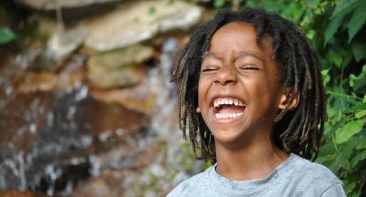 boy laughing