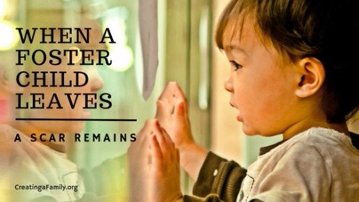 foster parenting- pain when child leaves