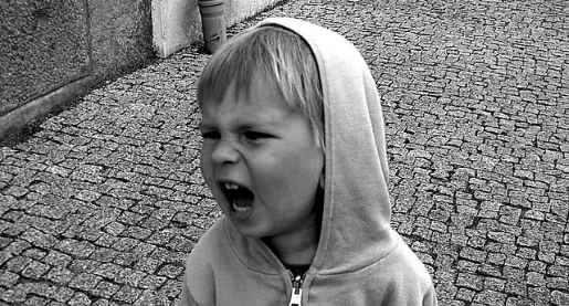 boy screaming