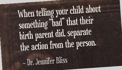 talking with Adopted kids about birth parents