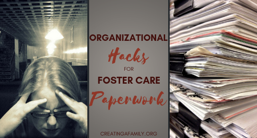 organizational hacks for foster care paperwork