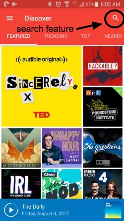 how to subscribe to podcasts on the android