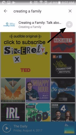 how to subscribe to podcasts on the android