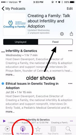 how to subscribe to podcasts on the iPhone