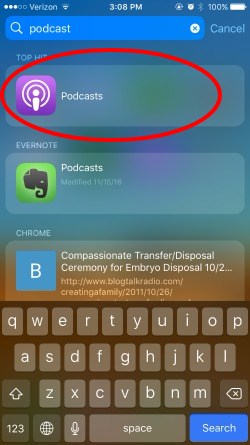 how to subscribe to podcasts on the iPhone